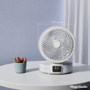 Portable Desk Electric Fan Wall Mounted Small Folding Portable Air Cooler Rechargeable Table Fan For Home Office